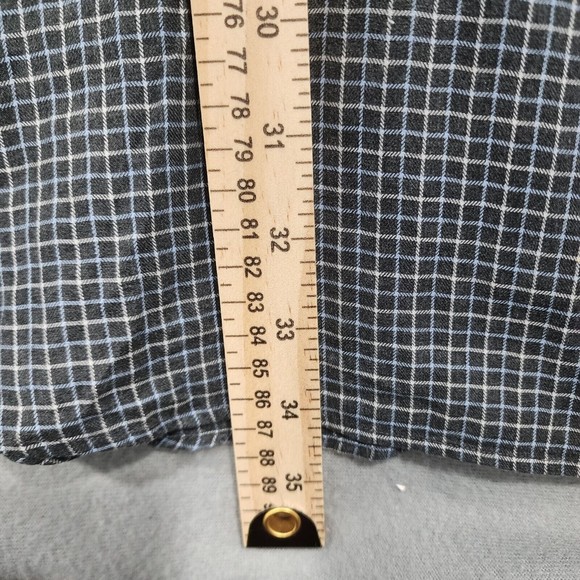 Polo Ralph Lauren Shirt Mens 3XB Black White Chekcer 100% Cotton Black Pony Vtg - Picture 11 of 16